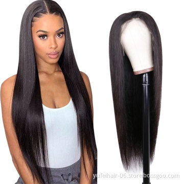 Wholesale Brazilian Hair Hd Lace Front Wig,Virgin Cuticle Aligned Human Lace Wig,13x4 13x6 Lace Frontal Wig For Black Women